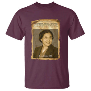 Vintage Rosa Parks T Shirt First Lady Of Civil Rights TS12 Maroon Print Your Wear