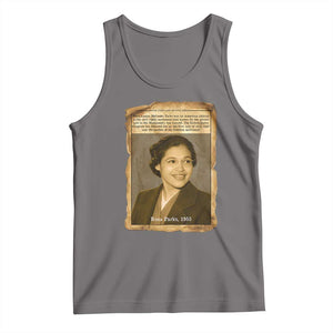 Vintage Rosa Parks Tank Top First Lady Of Civil Rights TS12 Deep Heather Print Your Wear