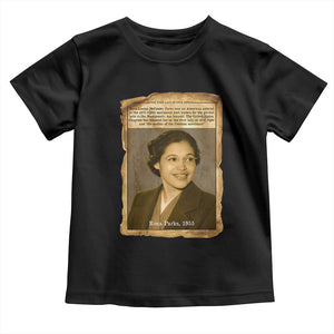 Vintage Rosa Parks Toddler T Shirt First Lady Of Civil Rights TS12 Black Print Your Wear