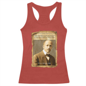 Vintage Newspaper W E B Du Bois Racerback Tank Top Civil Rights Pioneer TS12 Red Print Your Wear