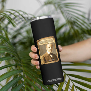 Vintage Newspaper W E B Du Bois Skinny Tumbler Civil Rights Pioneer TS12 Print Your Wear