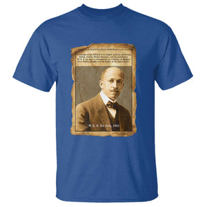 Vintage Newspaper W E B Du Bois T Shirt Civil Rights Pioneer TS12 Royal Blue Print Your Wear