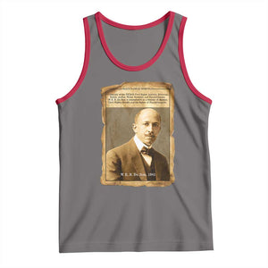 Vintage Newspaper W E B Du Bois Tank Top Civil Rights Pioneer TS12 Deep Heather Red Print Your Wear