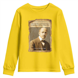 Vintage Newspaper W E B Du Bois Youth Sweatshirt Civil Rights Pioneer TS12 Daisy Print Your Wear