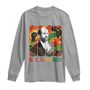W E B Du Bois Long Sleeve Shirt Civil Rights Leader Gift TS12 Sport Gray Print Your Wear