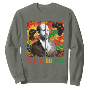 W E B Du Bois Sweatshirt Civil Rights Leader Gift TS12 Military Green Print Your Wear