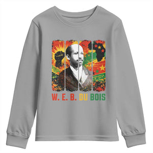 W E B Du Bois Youth Sweatshirt Civil Rights Leader Gift TS12 Sport Gray Print Your Wear