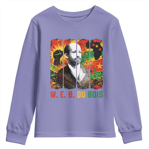W E B Du Bois Youth Sweatshirt Civil Rights Leader Gift TS12 Violet Print Your Wear
