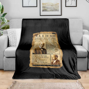 Vintage Newspaper W E B Du Bois Throw Blanket African American Scholar TS12 Print Your Wear