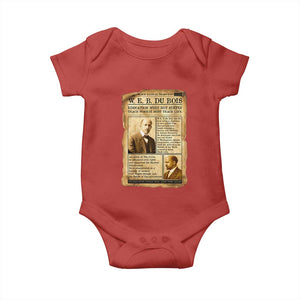 Vintage Newspaper W E B Du Bois Baby Onesie African American Scholar TS12 Red Print Your Wear