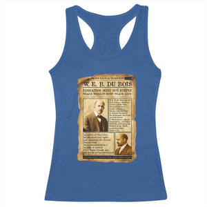 Vintage Newspaper W E B Du Bois Racerback Tank Top African American Scholar TS12 Royal Blue Print Your Wear