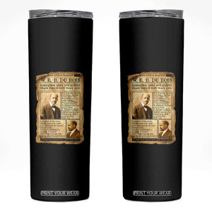 Vintage Newspaper W E B Du Bois Skinny Tumbler African American Scholar TS12 Black Print Your Wear
