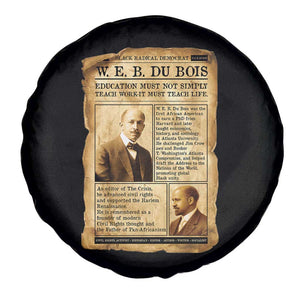 Vintage Newspaper W E B Du Bois Spare Tire Cover African American Scholar TS12 Print Your Wear