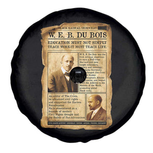 Vintage Newspaper W E B Du Bois Spare Tire Cover African American Scholar TS12 Print Your Wear