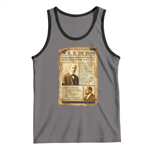 Vintage Newspaper W E B Du Bois Tank Top African American Scholar TS12 Deep Heather Black Print Your Wear