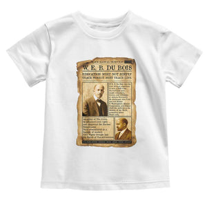 Vintage Newspaper W E B Du Bois Toddler T Shirt African American Scholar TS12 White Print Your Wear