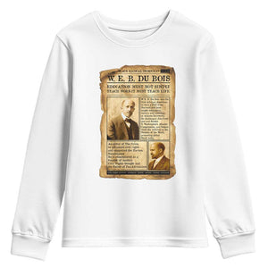 Vintage Newspaper W E B Du Bois Youth Sweatshirt African American Scholar TS12 White Print Your Wear