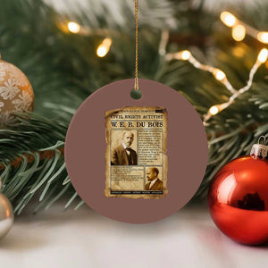 Vintage Newspaper W E B Du Bois Ceramic Ornament Civil Rights History TS12 1pc Mocha Print Your Wear