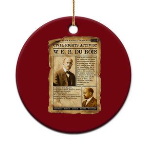 Vintage Newspaper W E B Du Bois Ceramic Ornament Civil Rights History TS12 1pc Red Print Your Wear