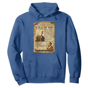 Vintage Newspaper W E B Du Bois Hoodie Civil Rights History TS12 Royal Blue Print Your Wear