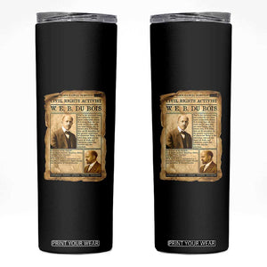 Vintage Newspaper W E B Du Bois Skinny Tumbler Civil Rights History TS12 Black Print Your Wear