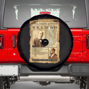 Vintage Newspaper W E B Du Bois Spare Tire Cover Civil Rights History TS12 Black Print Your Wear