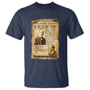 Vintage Newspaper W E B Du Bois T Shirt Civil Rights History TS12 Navy Print Your Wear