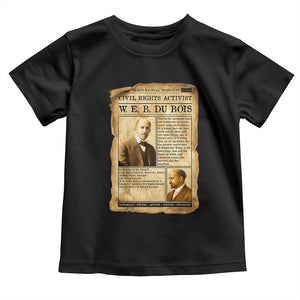Vintage Newspaper W E B Du Bois Toddler T Shirt Civil Rights History TS12 Black Print Your Wear