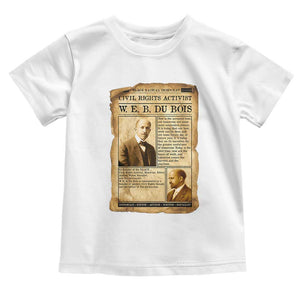 Vintage Newspaper W E B Du Bois Toddler T Shirt Civil Rights History TS12 White Print Your Wear