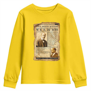 Vintage Newspaper W E B Du Bois Youth Sweatshirt Civil Rights History TS12 Daisy Print Your Wear
