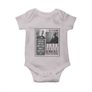 W E B Du Bois Baby Onesie Pan Africanism Intellectual Leader TS12 Ice Gray Print Your Wear