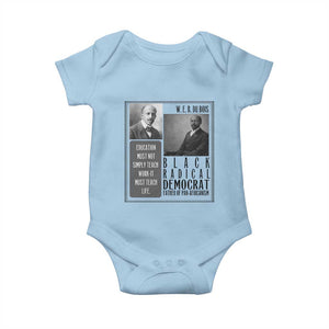W E B Du Bois Baby Onesie Pan Africanism Intellectual Leader TS12 Light Blue Print Your Wear