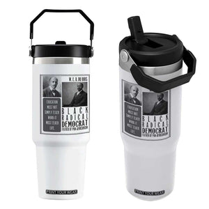 W E B Du Bois Flip Straw Tumbler Pan Africanism Intellectual Leader TS12 One Size: 30 oz White Print Your Wear