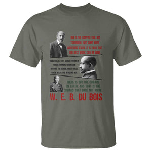 W E B Du Bois Education And Human Development Quote T Shirt TS12 Military Green Print Your Wear
