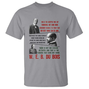 W E B Du Bois Education And Human Development Quote T Shirt TS12 Sport Gray Print Your Wear