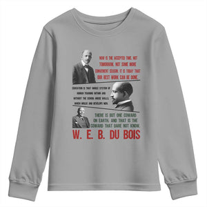 W E B Du Bois Education And Human Development Quote Youth Sweatshirt TS12 Sport Gray Print Your Wear