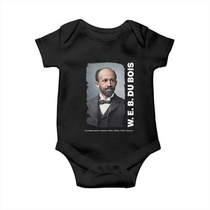 W E B Du Bois Baby Onesie Black Thought Leader And Intellectual Legacy TS12 Black Print Your Wear