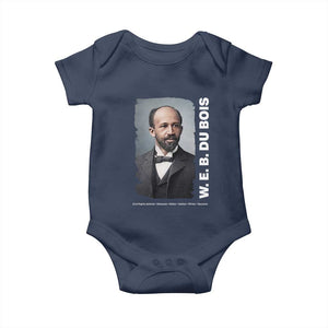 W E B Du Bois Baby Onesie Black Thought Leader And Intellectual Legacy TS12 Navy Print Your Wear