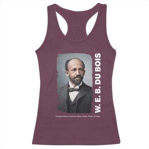 W E B Du Bois Racerback Tank Top Black Thought Leader And Intellectual Legacy TS12 Maroon Print Your Wear