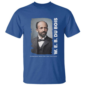 W E B Du Bois T Shirt Black Thought Leader And Intellectual Legacy TS12 Royal Blue Print Your Wear