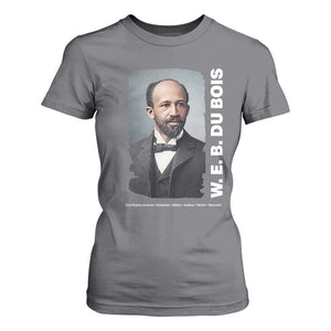 W E B Du Bois T Shirt For Women Black Thought Leader And Intellectual Legacy TS12 Charcoal Print Your Wear