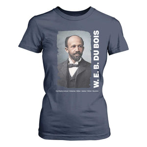 W E B Du Bois T Shirt For Women Black Thought Leader And Intellectual Legacy TS12 Navy Print Your Wear
