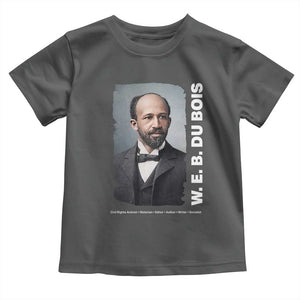 W E B Du Bois Toddler T Shirt Black Thought Leader And Intellectual Legacy TS12 Dark Heather Print Your Wear