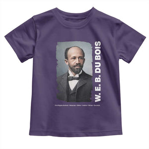W E B Du Bois Toddler T Shirt Black Thought Leader And Intellectual Legacy TS12 Purple Print Your Wear