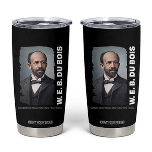 W E B Du Bois Tumbler Cup Black Thought Leader And Intellectual Legacy TS12 Black Print Your Wear
