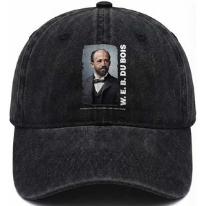W E B Du Bois Washed Cotton Baseball Cap Black Thought Leader And Intellectual Legacy TS12 Print Your Wear