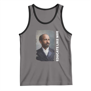 Educate Like W E B Tank Top African American Heritage TS12 Deep Heather Black Print Your Wear