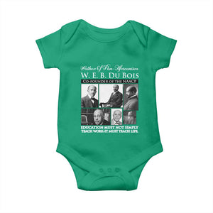 W E B Du Bois Baby Onesie Education Must Teach Life Quote TS12 Irish Green Print Your Wear