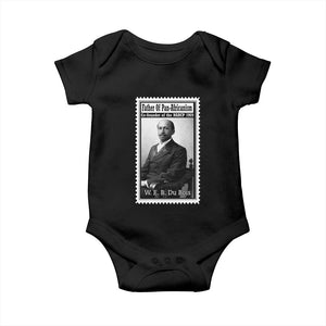 Vintage Stamp W E B Du Bois Baby Onesie Black Thought Leader TS12 Black Print Your Wear