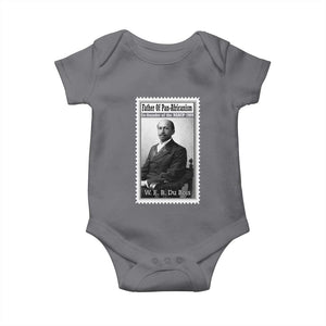 Vintage Stamp W E B Du Bois Baby Onesie Black Thought Leader TS12 Charcoal Print Your Wear